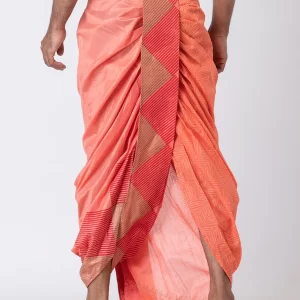 Nakshi Dupion Floral Pattern Dhoti - Image 5