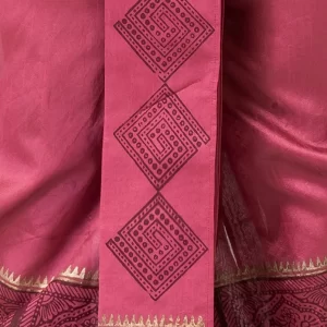 Nakshi handblock Print Dupion Dhoti For Men - Image 4