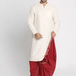 Maroon Rayon Ethnic Pattern Hand Block Print - Image 4