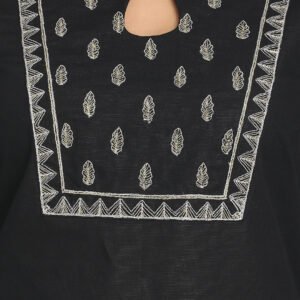 Elegant Nakshi Black Women’s Kurti with Zari work. - Image 4
