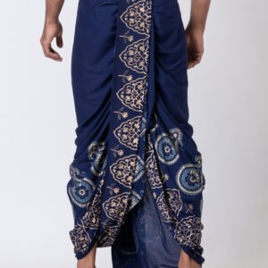 Nakshi Handblock Printed Dhoti For Men - Image 2