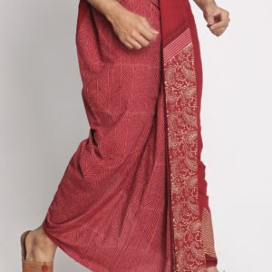 Nakshi Handblock Printed Dhoti For Men - Image 2